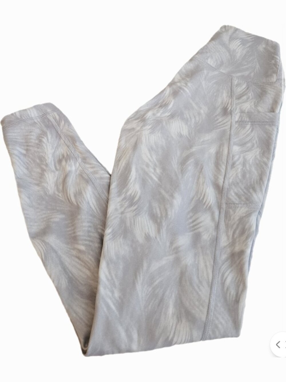 90 Degree Grey White Activewear Leggings XS